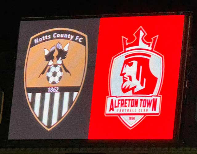 Notts County v Alfreton Town FA Cup.