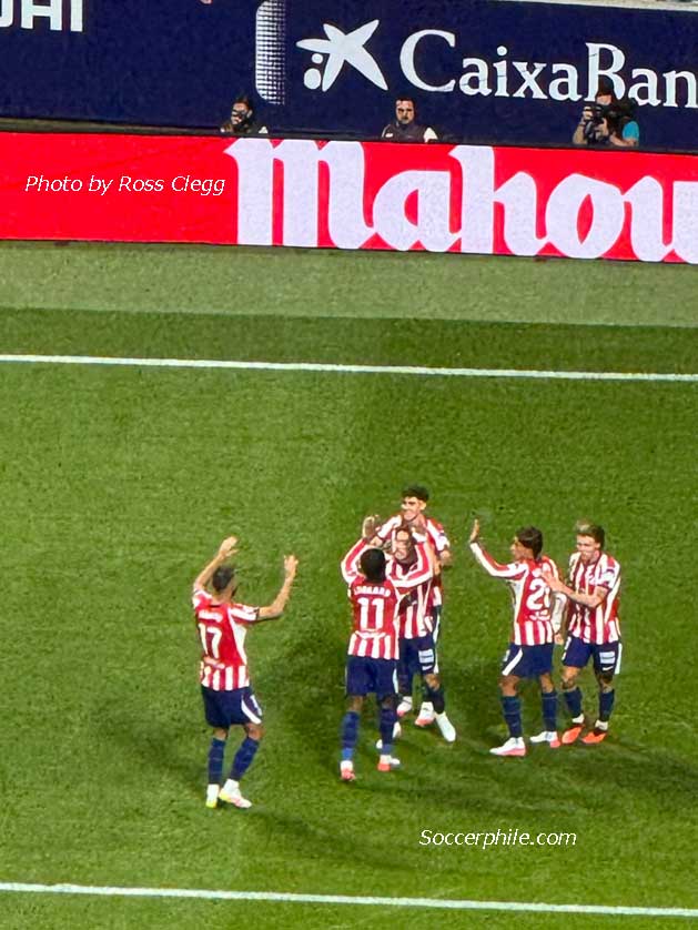 Atletico celebrate.