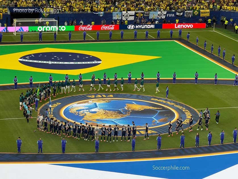 Scotland v Brazil in Group C.