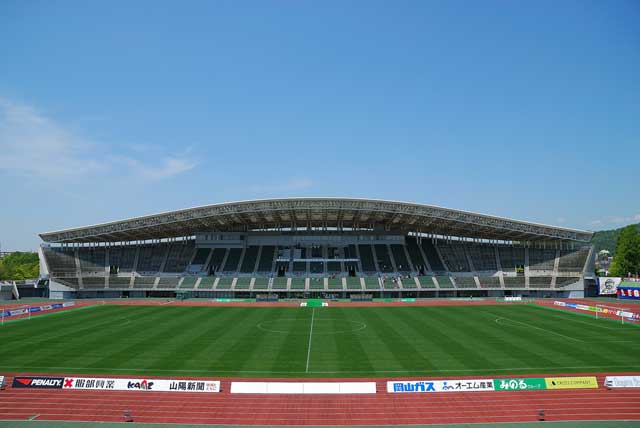 Momotaro Stadium, Okayama.