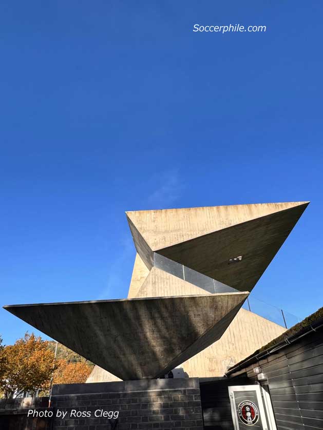 The modernist grandstand by Peter Womersley.