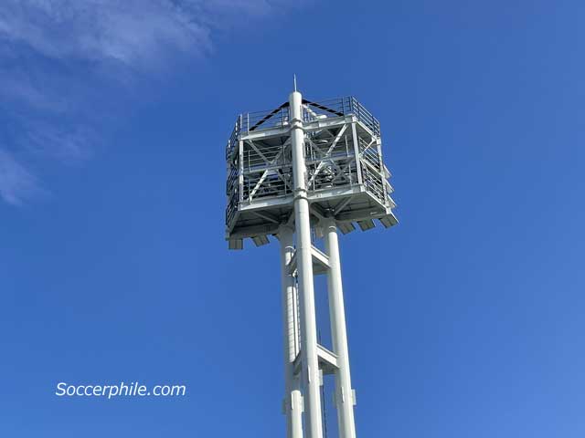 Floodlight at the ground.