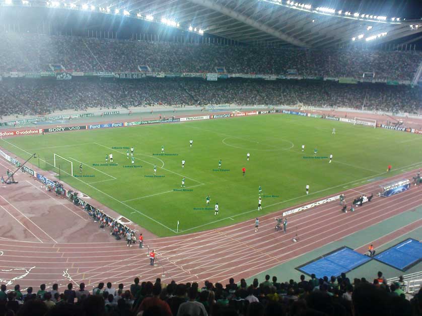 The Olympic Stadium in Athens.