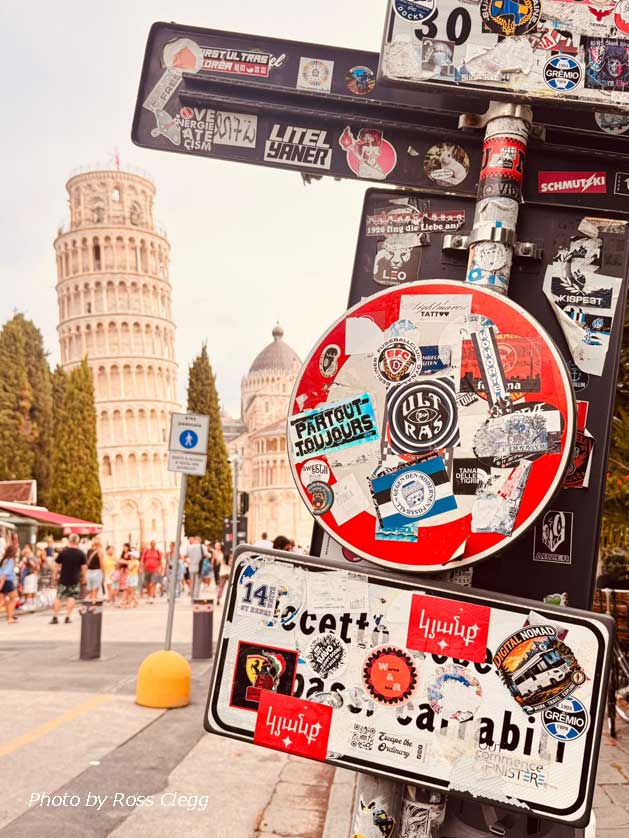 Getting to Pisa.