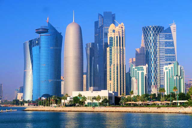 World Cup 2022 Skyscrapers in Qatar.