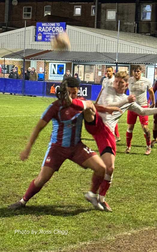 The stadium is the home of Radford FC.