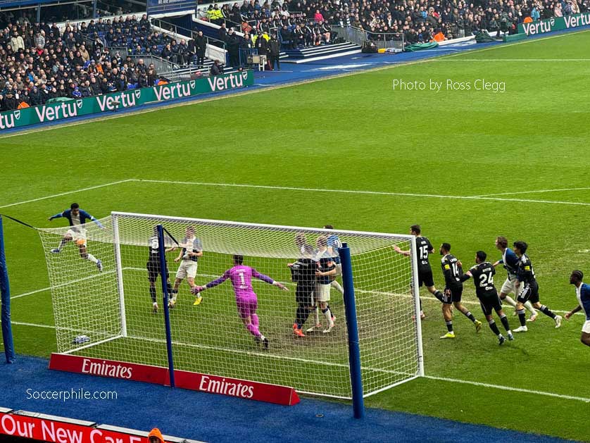 Match action at St Andrews.