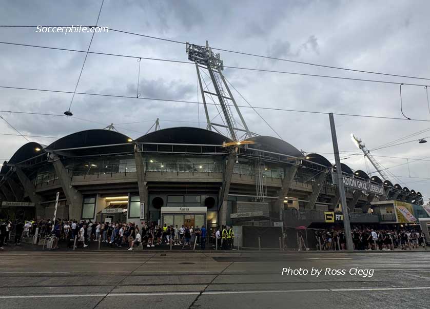Stadion Graz Liebenau in Graz, Austria.