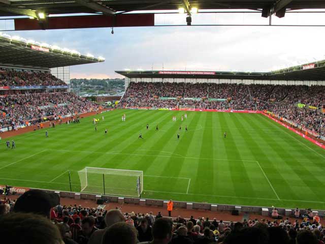 Britannia Stadium is the home of Stoke City FC.