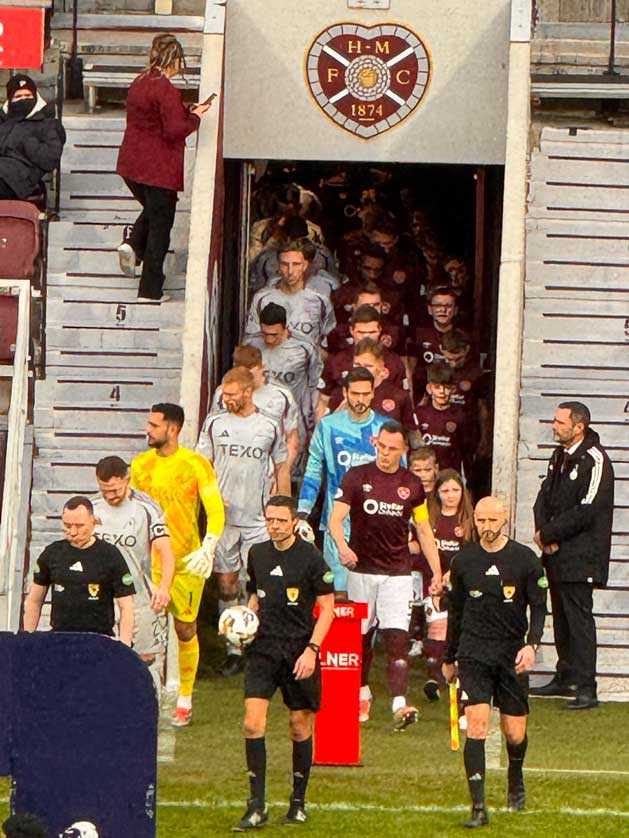 Hearts v Aberdeen SPL 2024.