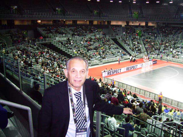At a Futsal court in Zagreb