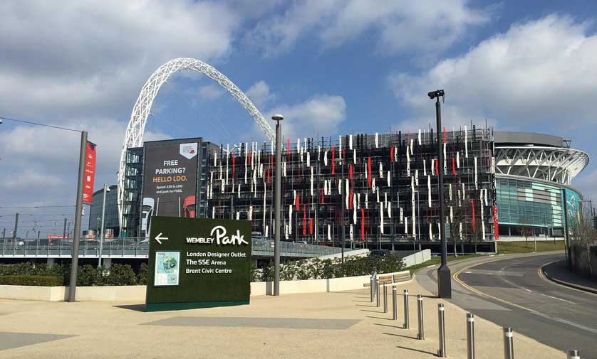 Wembley Stadium.