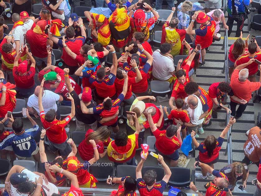 Spain fans.