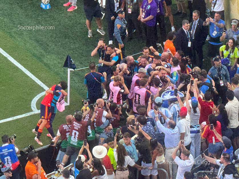 Spain celebrate.