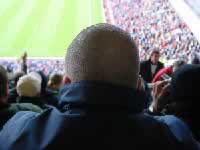Fan wearing new implant.