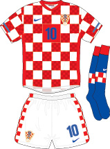 Croatia team jersey kit 1 (c) Soccerphile.