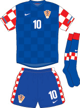 Croatia team jersey kit 2 (c) Soccerphile.
