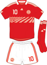 Denmark team jersey kit 1 (c) Soccerphile.