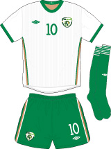 Ireland team jersey kit 2 (c) Soccerphile.