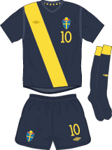 Sweden team jersey kit 2 (c) Soccerphile.