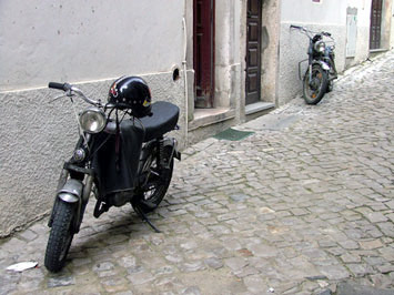 Motorcycles.