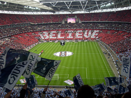 Wembley Stadium.