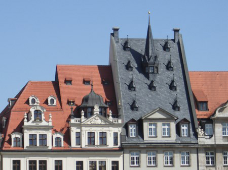 Roofs at the Marketplace, Leipzig by Lars Gohler.