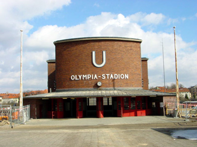 Olympiastadion U-Bahn Station, Charlottenburg, Berlin.