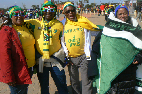 South African Fans, World Cup 2010, South Africa.