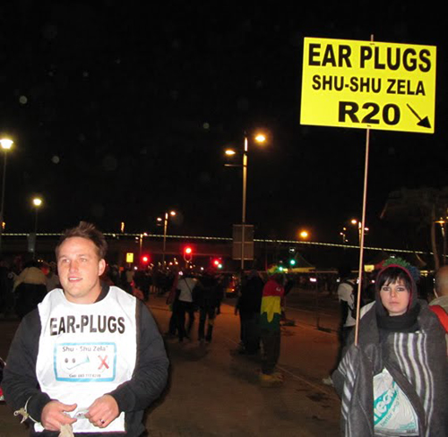 Ear Plugs, World Cup 2010, South Africa.