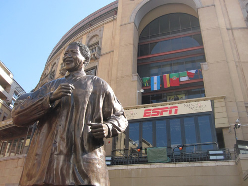 Nelson Mandela Statue, Sandton, South Africa.