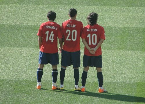 Chilean Wall, Chile v Honduras, Nelspruit, World Cup 2010, South Africa.