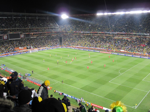 North Korea v Brazil, World Cup 2010, South Africa.