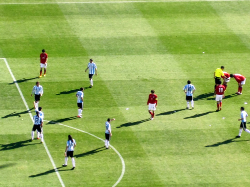 Argentina v South Korea, World Cup 2010, South Africa.