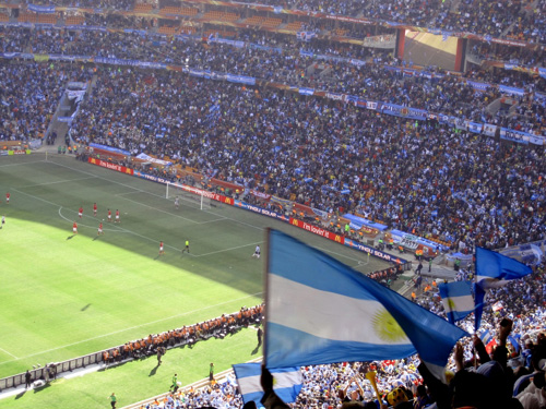 Argentina v South Korea, World Cup 2010, South Africa.