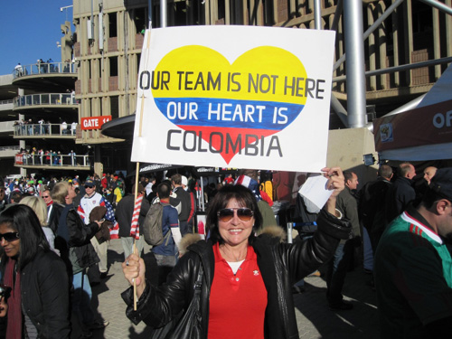 Colombia Fan, World Cup 2010, South Africa.