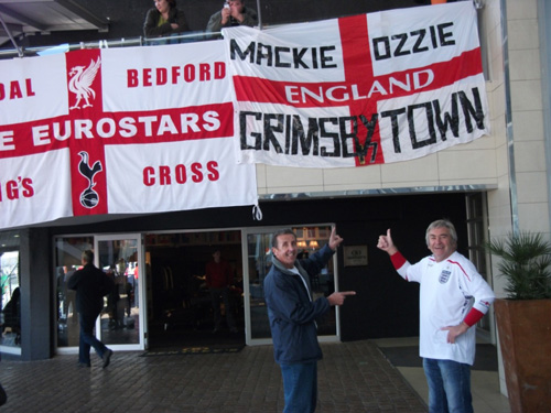 England Flags, World Cup 2010, South Africa.