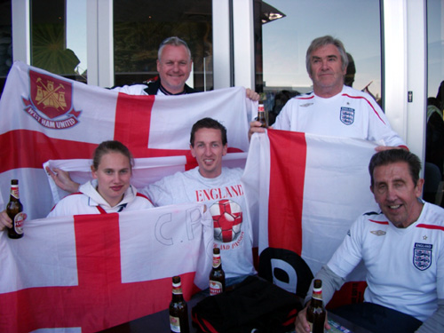 England Flags, World Cup 2010, South Africa.